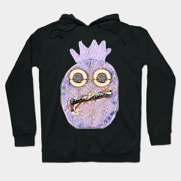 Ring-eyed pineapple light purple Hoodie by FlossOrFi